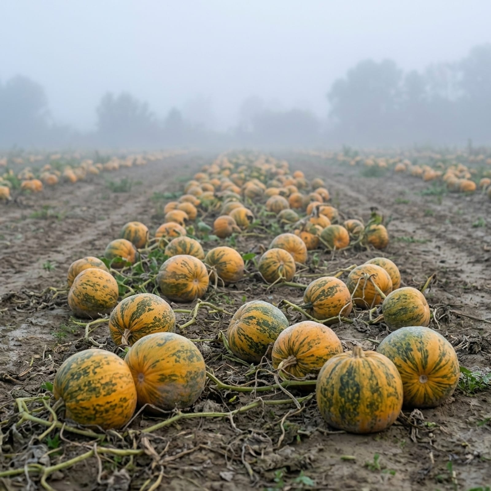 Día de cosecha en el campo de calabaza – galería 2