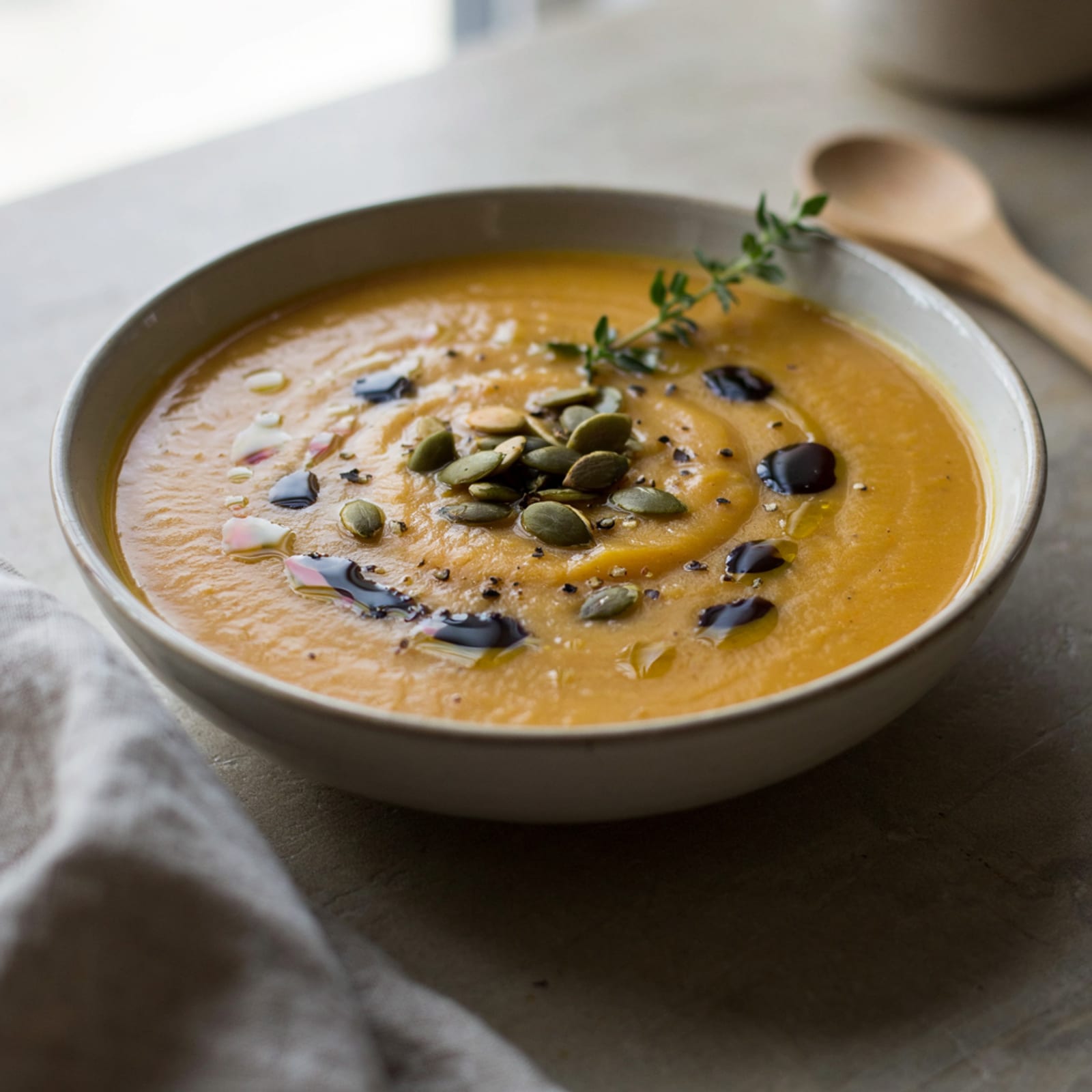Aceite de semilla de calabaza en la sopa – galería 2