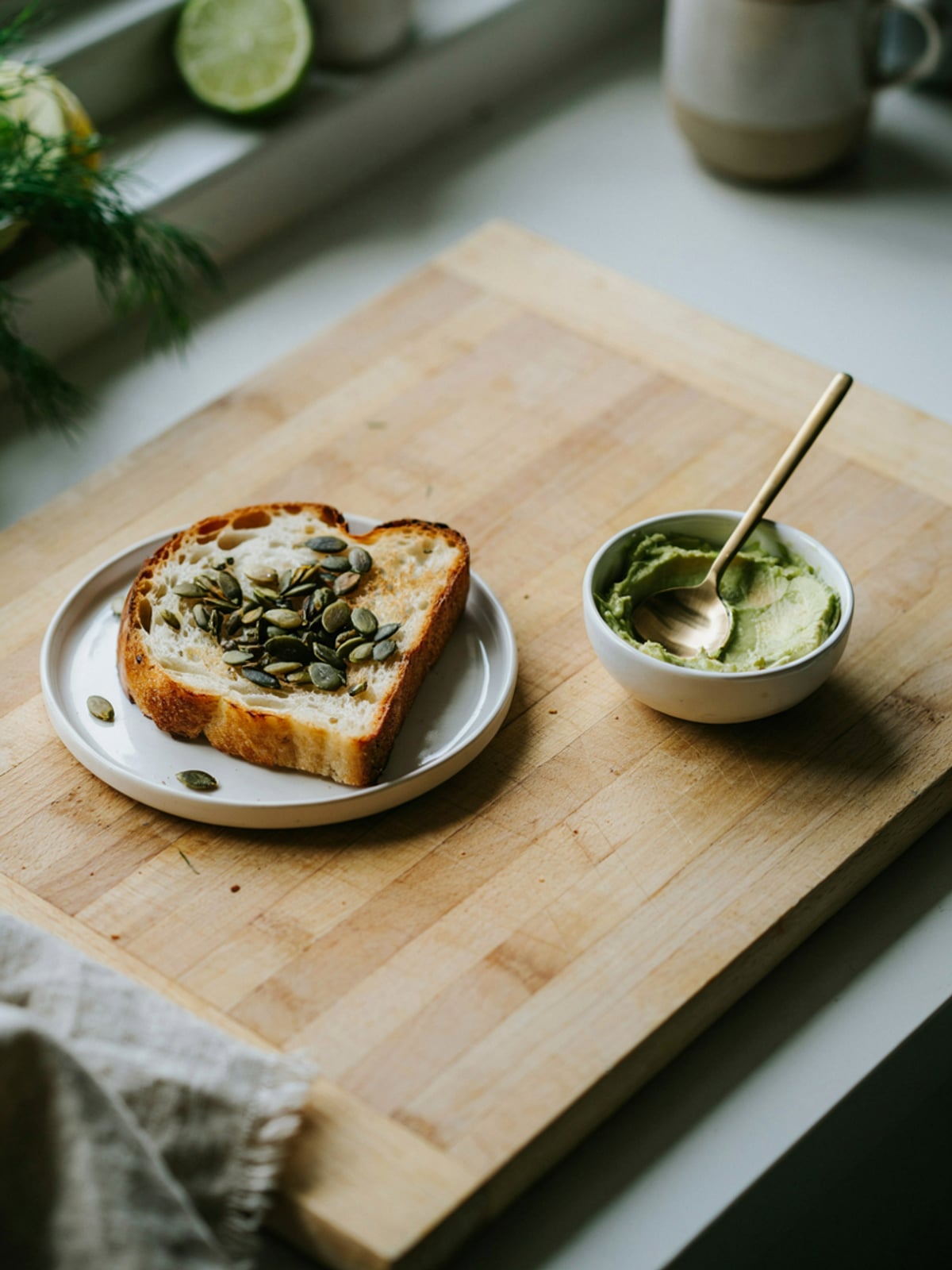 Tostada de aguacate con aceite de calabaza – galería 3