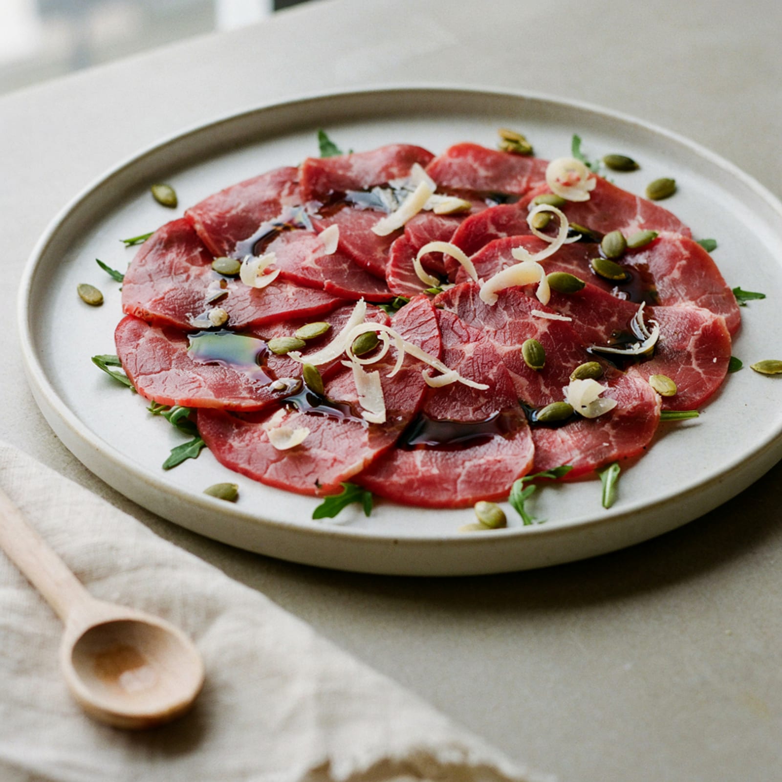 Carpaccio de remolacha con aceite de calabaza – galería 2