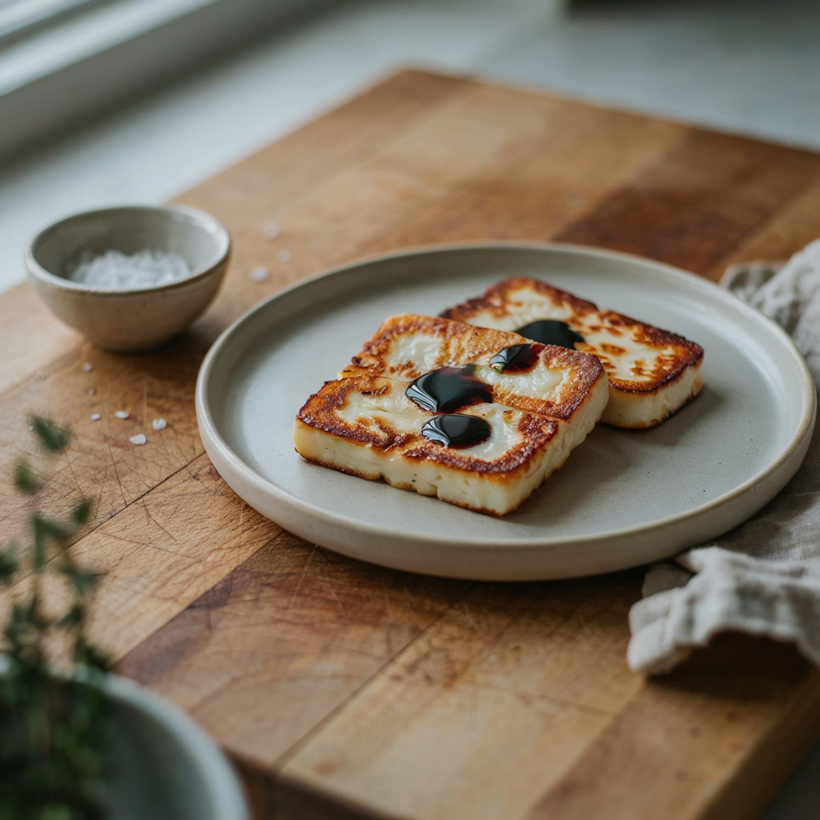 Queso a la plancha con aceite de calabaza – galería 2