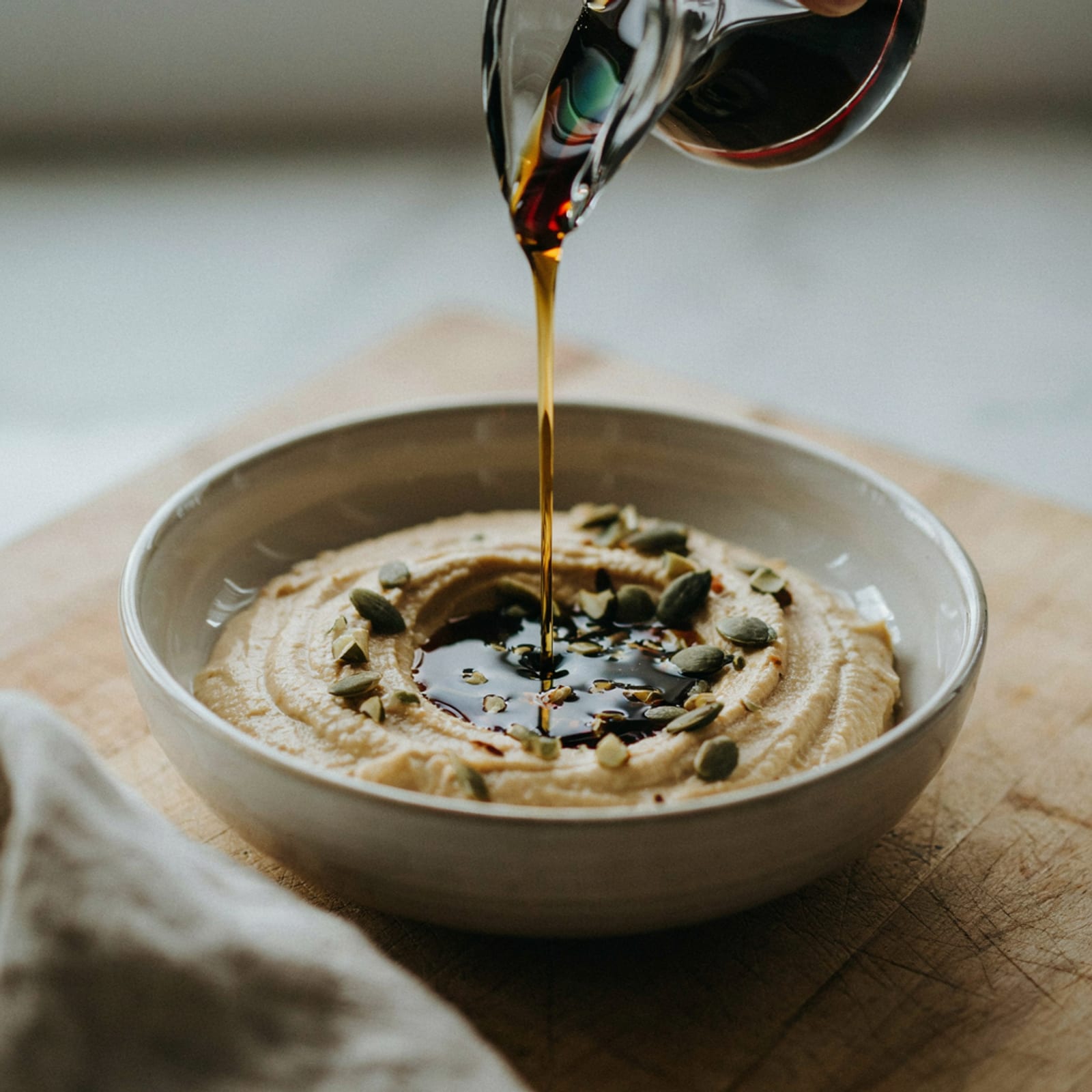 Hummus con aceite de calabaza – galería 2