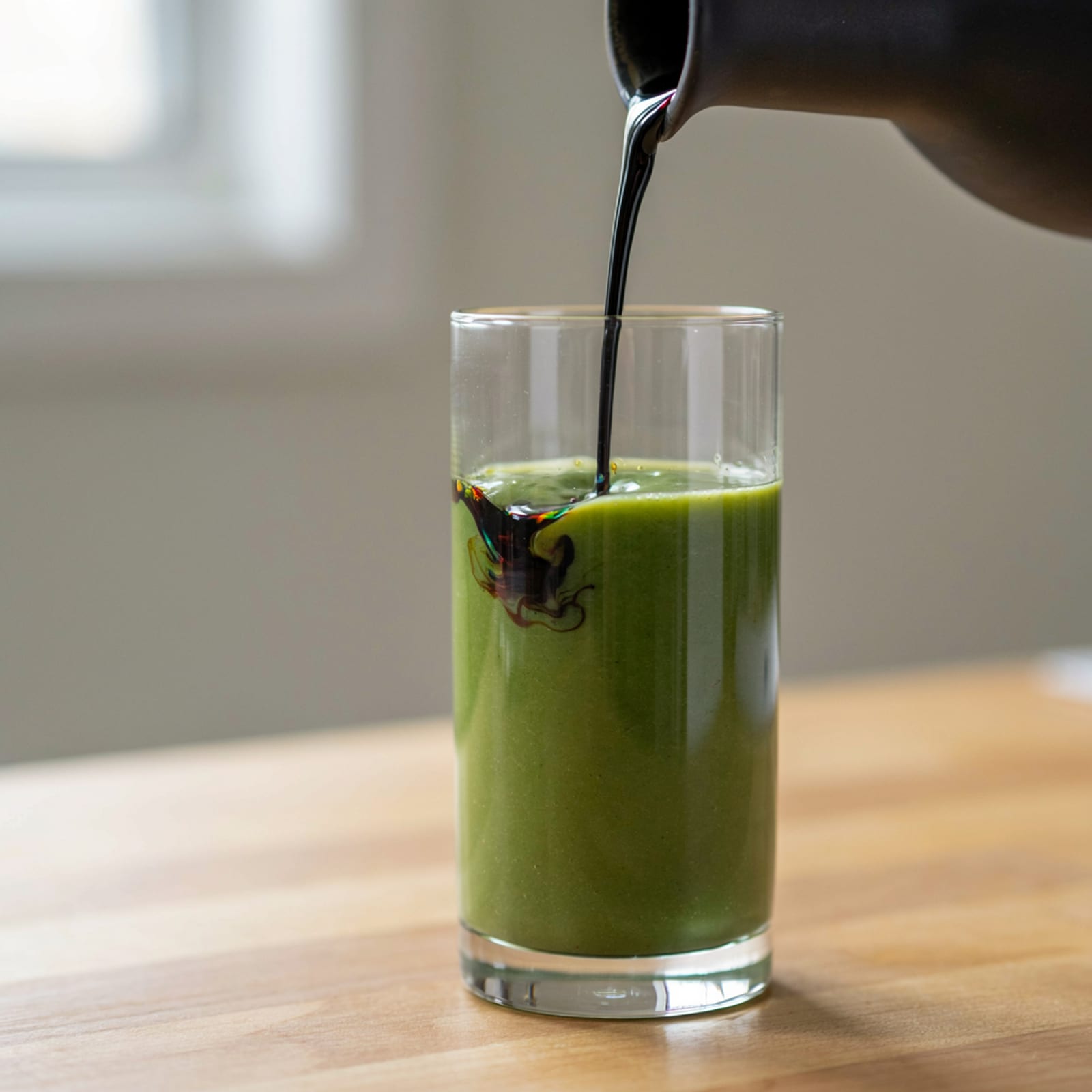 Smoothie verde salado con aceite de calabaza – galería 2
