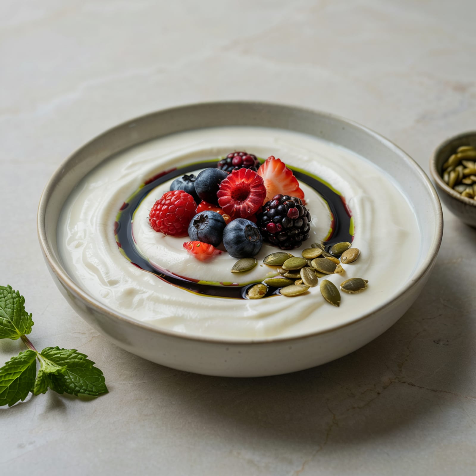 Bowl de yogur con aceite de calabaza – galería 2