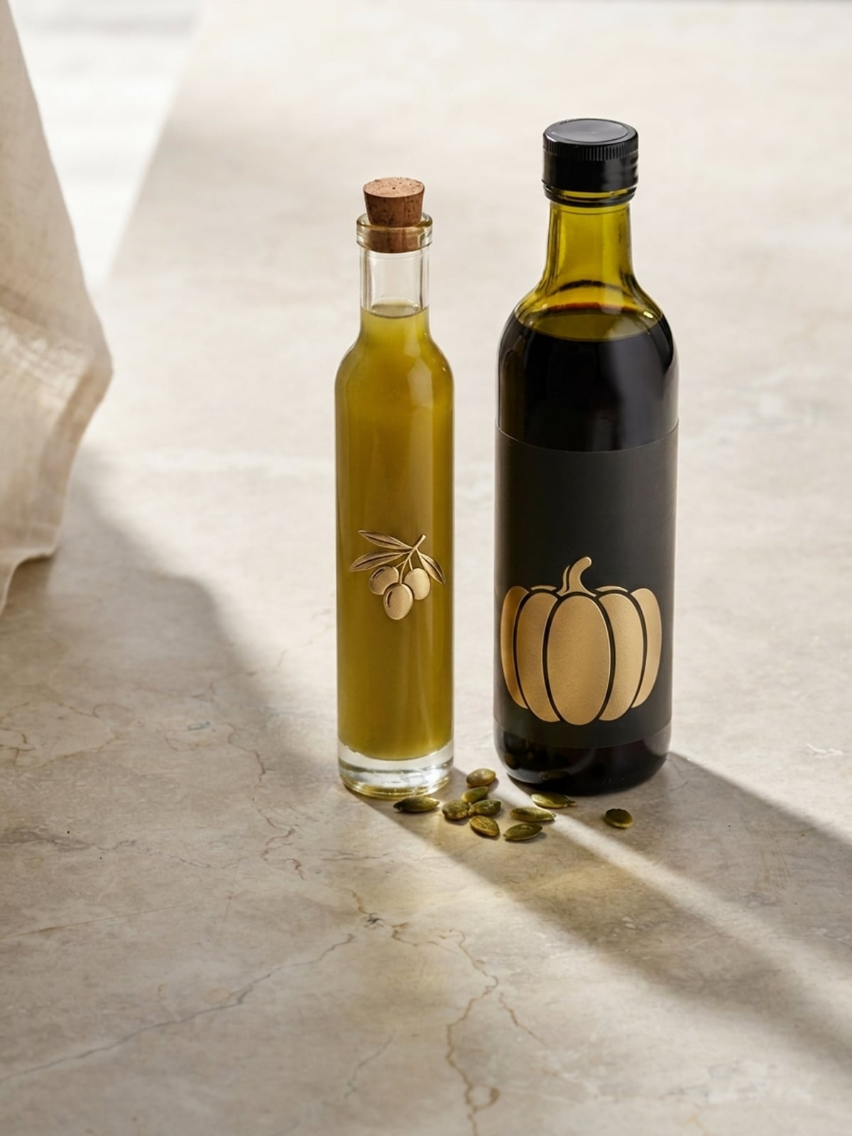 Aceite de calabaza vs aceite de oliva
