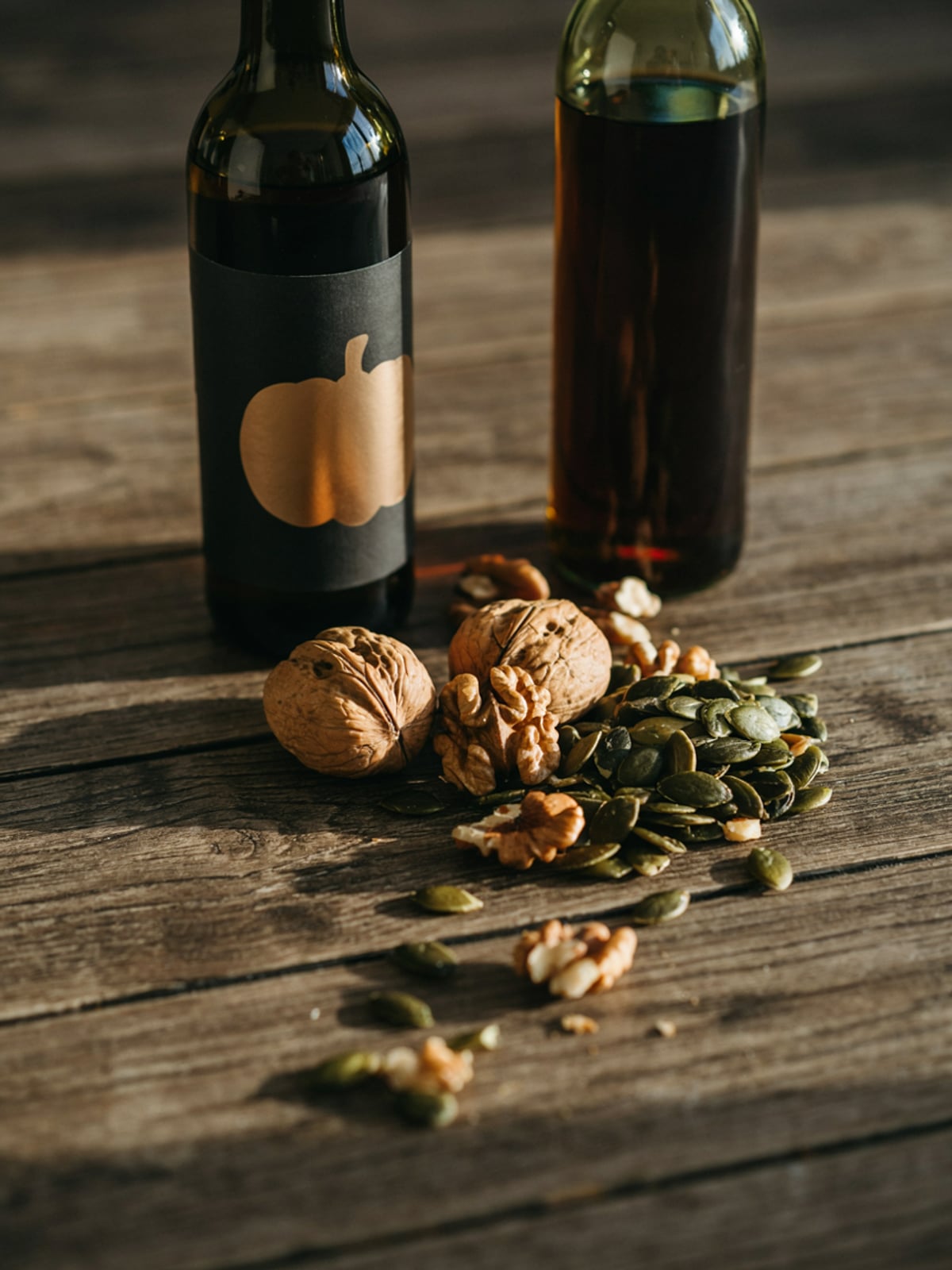 Aceite de calabaza vs aceite de nuez