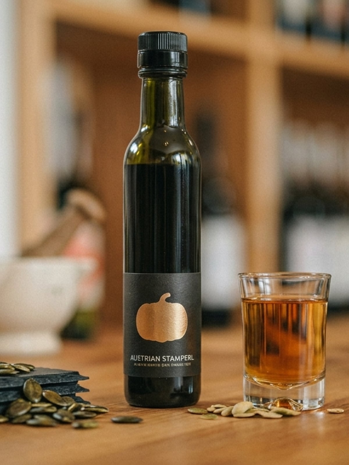 Licor de aceite de calabaza casero