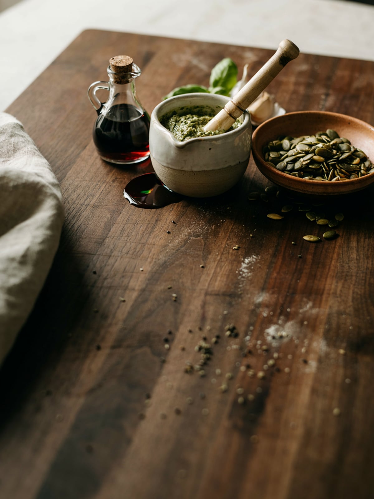 Pesto de aceite de semilla de calabaza