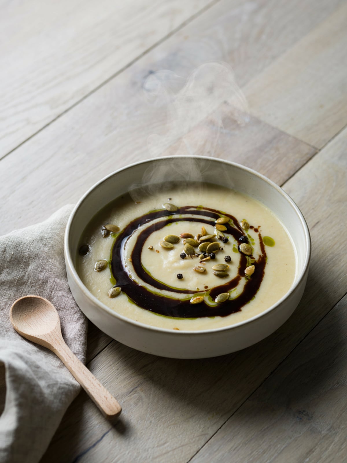 Sopa con aceite