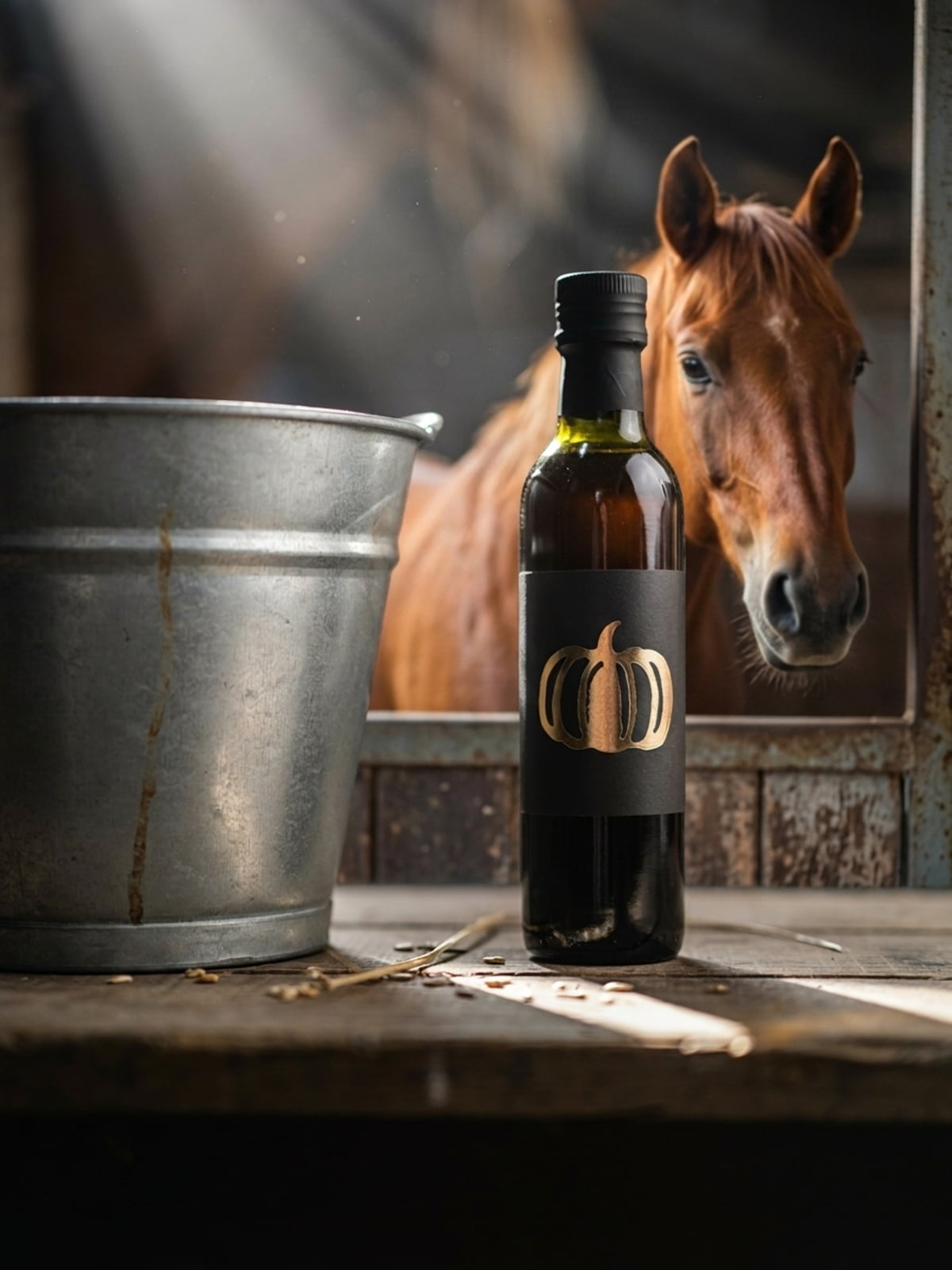 Aceite de Calabaza para Caballos